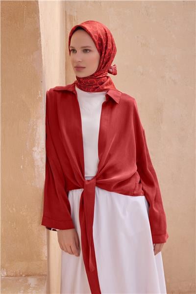 BELLİ MONOGRAM DESEN İPEK EŞARP 4102D TWILL