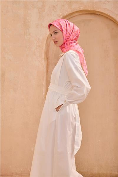 BELLİ MONOGRAM DESEN İPEK EŞARP 4102D SURA