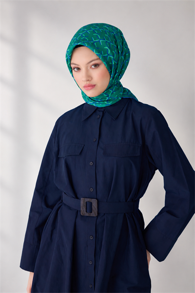BELLİ MONOGRAM DESEN İPEK EŞARP 4102D TWILL