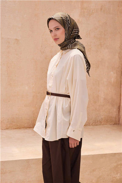 BELLİ MONOGRAM DESEN İPEK EŞARP 4102D (SURA)