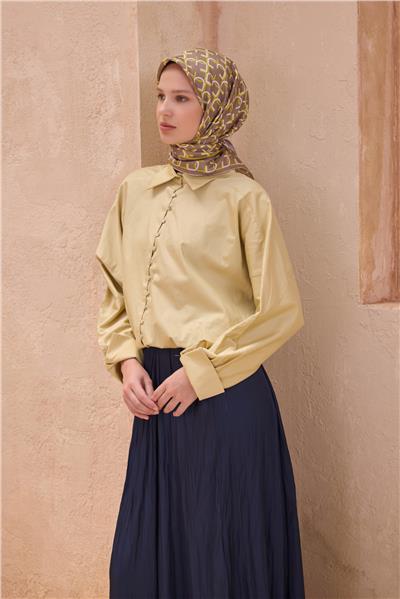 BELLİ MONOGRAM DESEN İPEK EŞARP 4102D TWILL