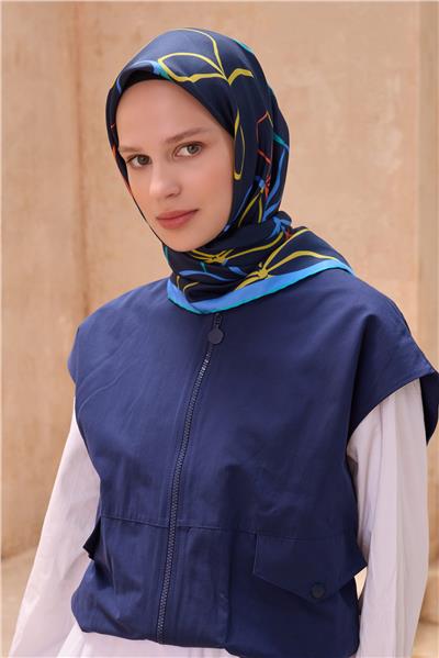 BELLİ OBJE DESEN İPEK EŞARP 4113D SURA