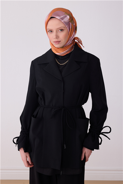 Oranj Çiçek Desen %100 Twill İpek Eşarp 4303-33