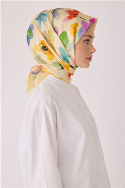 BELLİ SAF İPEK EŞARP 4033D (T) - 83