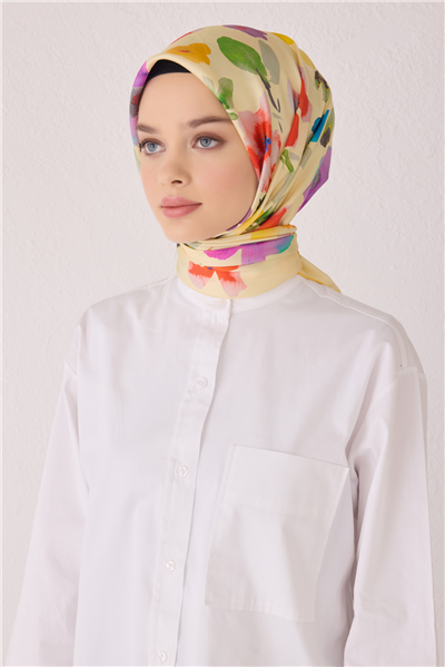 BELLİ SAF İPEK EŞARP 4033D (T) - 83