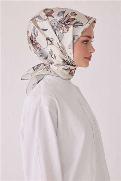 BELLİ SAF İPEK EŞARP 4037D (T) - 85