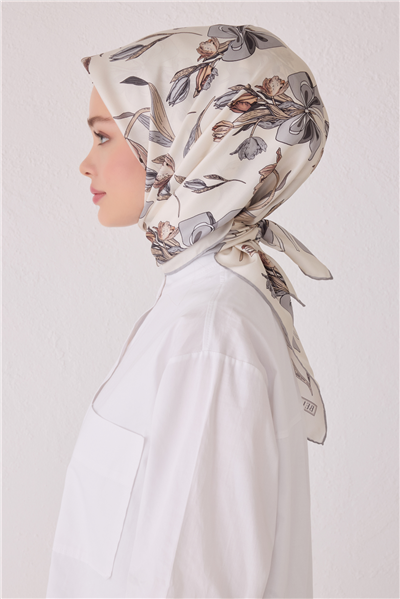 BELLİ SAF İPEK EŞARP 4037D (T) - 85