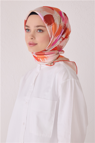 BELLİ SAF İPEK EŞARP 4038D (T) - 04