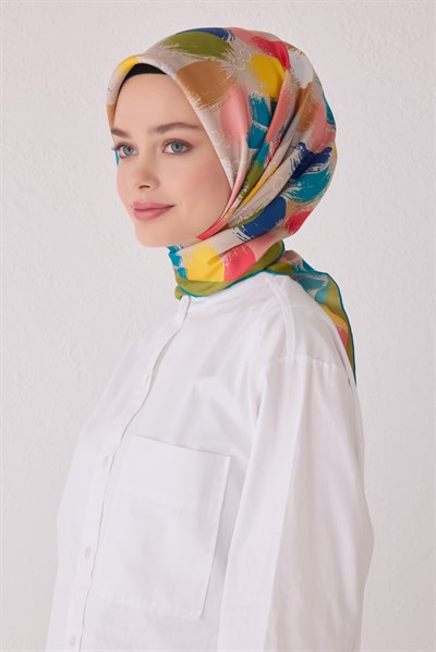 BELLİ SAF İPEK EŞARP 4038D (T) - 51