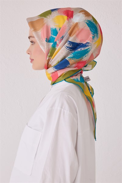 BELLİ SAF İPEK EŞARP 4038D (T) - 51