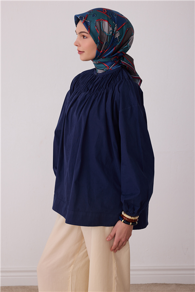Mor Geometrik Desen %100 Twill İpek Eşarp 4400-04