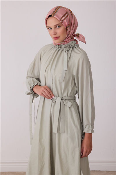Pembe Geometrik Desen %100 Twill İpek Eşarp 4405-06