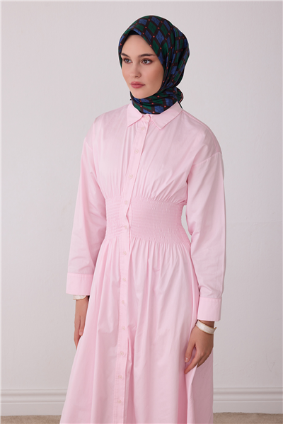 Yeşil Geometrik Desen %100 Twill İpek Eşarp 4408-82