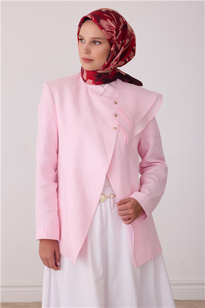 Kırmızı Çiçek Deseni %100 Twill İpek Eşarp 4416-82