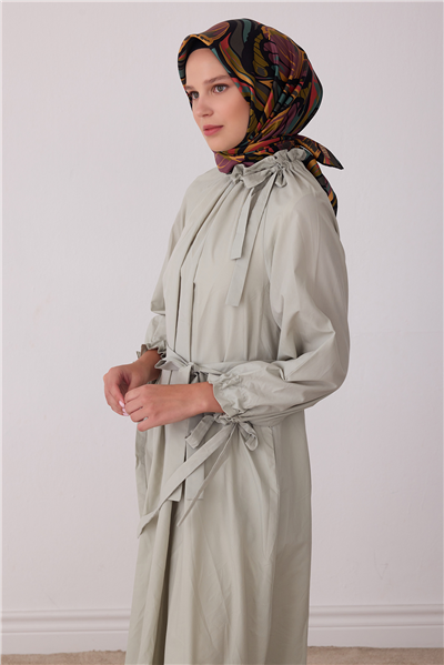 Siyah Soyut Desen %100 Twill İpek Eşarp 4417-37