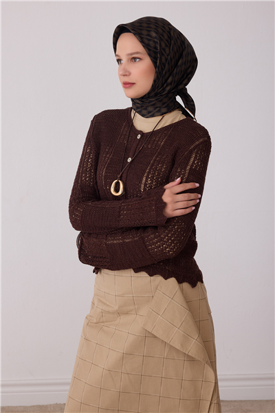 Siyah Geometrik Desen %100 Twill İpek Eşarp 4425-01