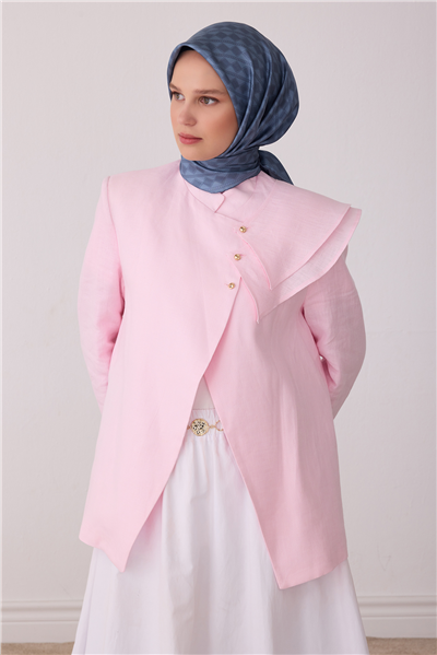 Mavi Geometrik Desen %100 Twill İpek Eşarp 4425-05