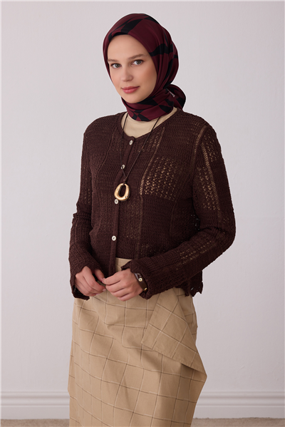 Bordo Soyut Desen %100 Twill İpek Eşarp 4429-32