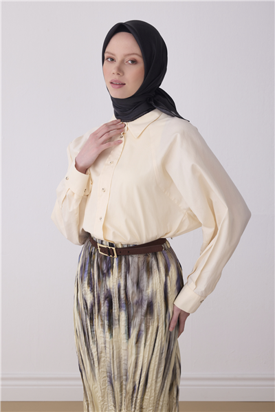 Siyah Klasik Desen %100 Twill İpek Eşarp 4305-50