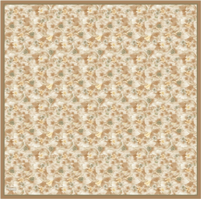 Camel Çiçek Desen %100 Twill İpek Eşarp 4319-06