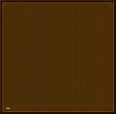Kahverengi Geometrik Desen %100 Twill İpek Eşarp 4425-31
