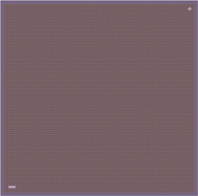 Kahverengi Klasik Desen %100 Twill İpek Eşarp 4317-34