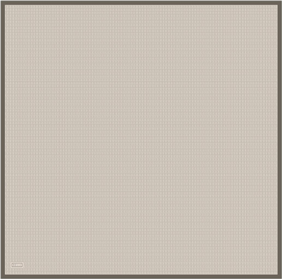 Kahverengi Monogram Desen %100 Twill İpek Eşarp 4321-51