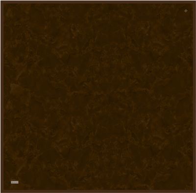 Kahverengi Soyut Desen %100 Twill İpek Eşarp 4428-02