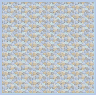 Kırmızı Obje Desen %100 Twill İpek Eşarp 4313-02