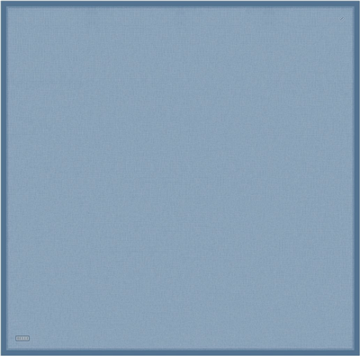 Mavi Klasik Desen %100 Twill İpek Eşarp 4305-81