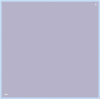 Mor Klasik Desen %100 Twill İpek Eşarp 4317-36