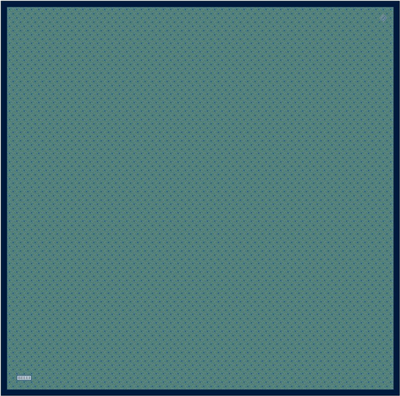 Petrol Klasik Desen %100 Twill İpek Eşarp 4317-85