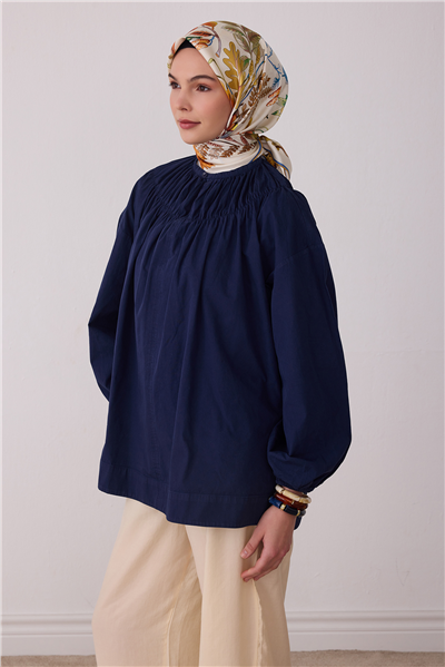 Sarı Soyut Desen %100 Twill İpek Eşarp 4412-50