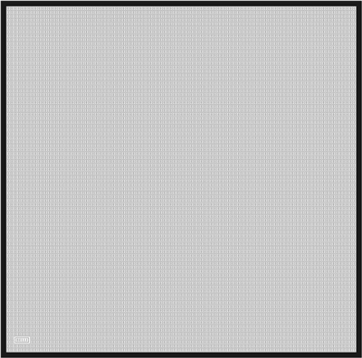 Siyah Monogram Desen %100 Twill İpek Eşarp 4321-53