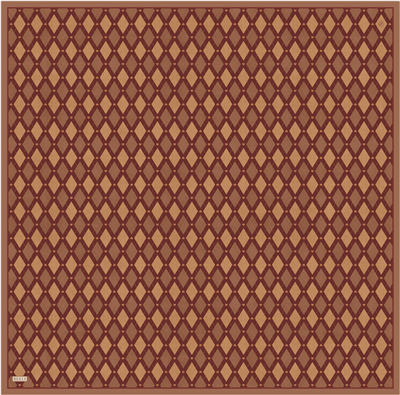 Taba Geometrik Desen %100 Twill İpek Eşarp 4408-83