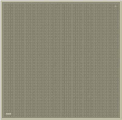 Yeşil Geometrik Desen %100 Twill İpek Eşarp 4425-51