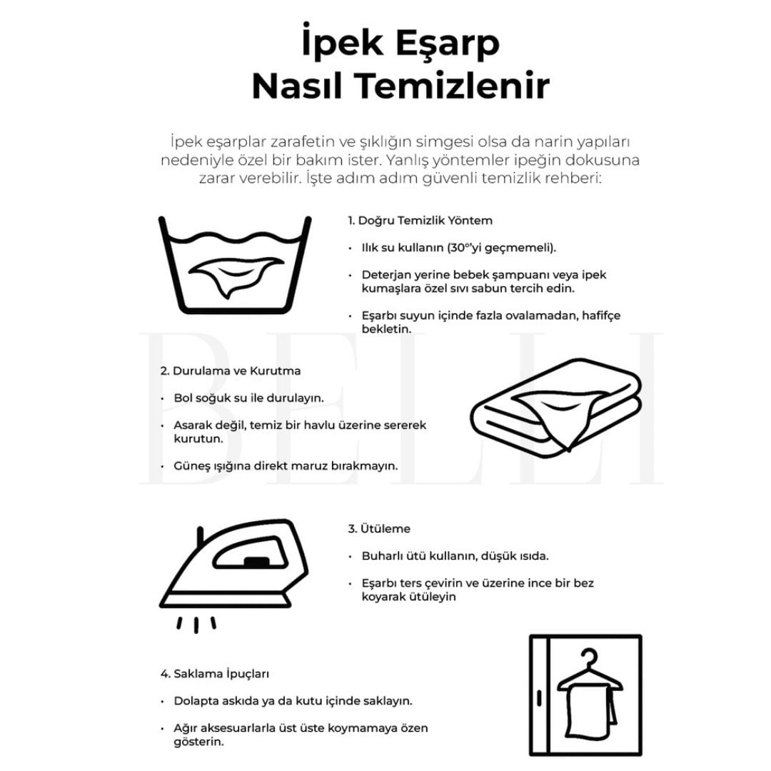 İpek Eşarp Nasıl Temizlenir