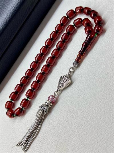 Osmanlı Benzetme Sıkma Kehribarı Tesbih