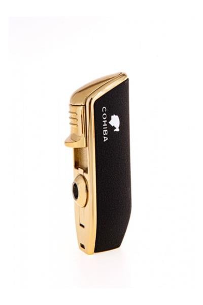 Cohiba Üç Torch Puro Çakmak Siyah Gold CCM0216
