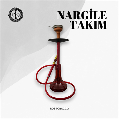 Roz Hediyeli Nargile Takımı