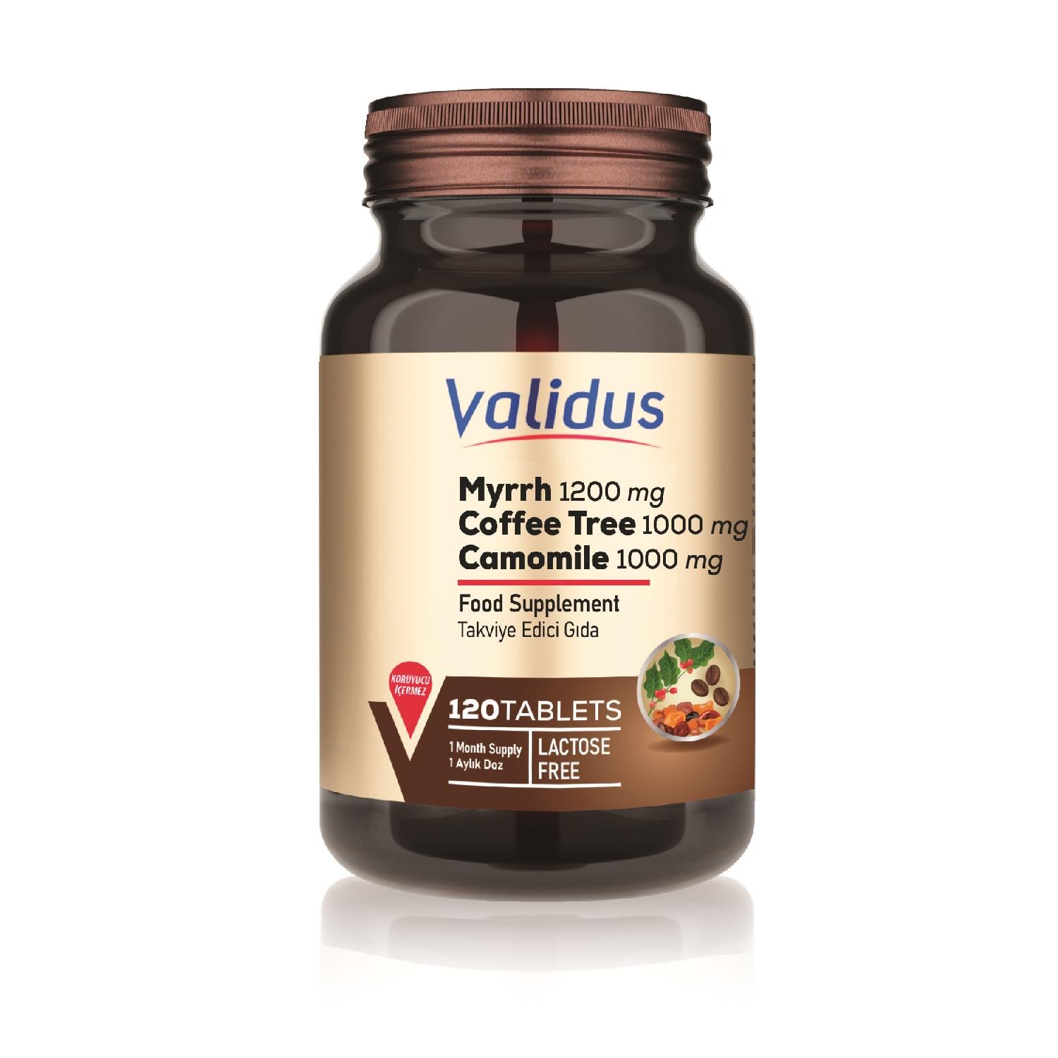 Myrrha 1200 Mg + Coffee Tree 1000 Mg 120 Tablets