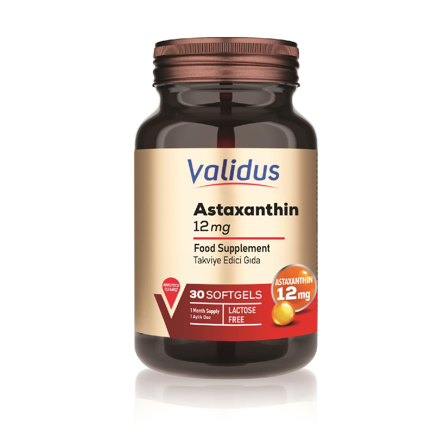 Validus Astaxanthin 12 mg 30 Softgel