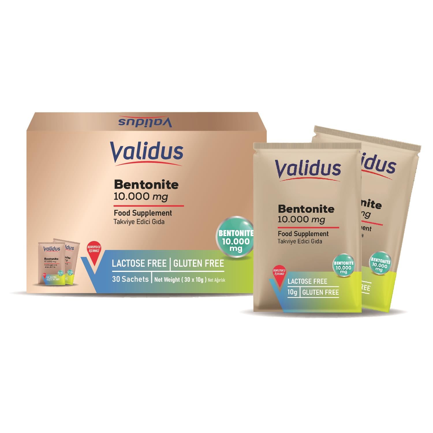 Validus Bentonite 10000 mg 30 Sachets