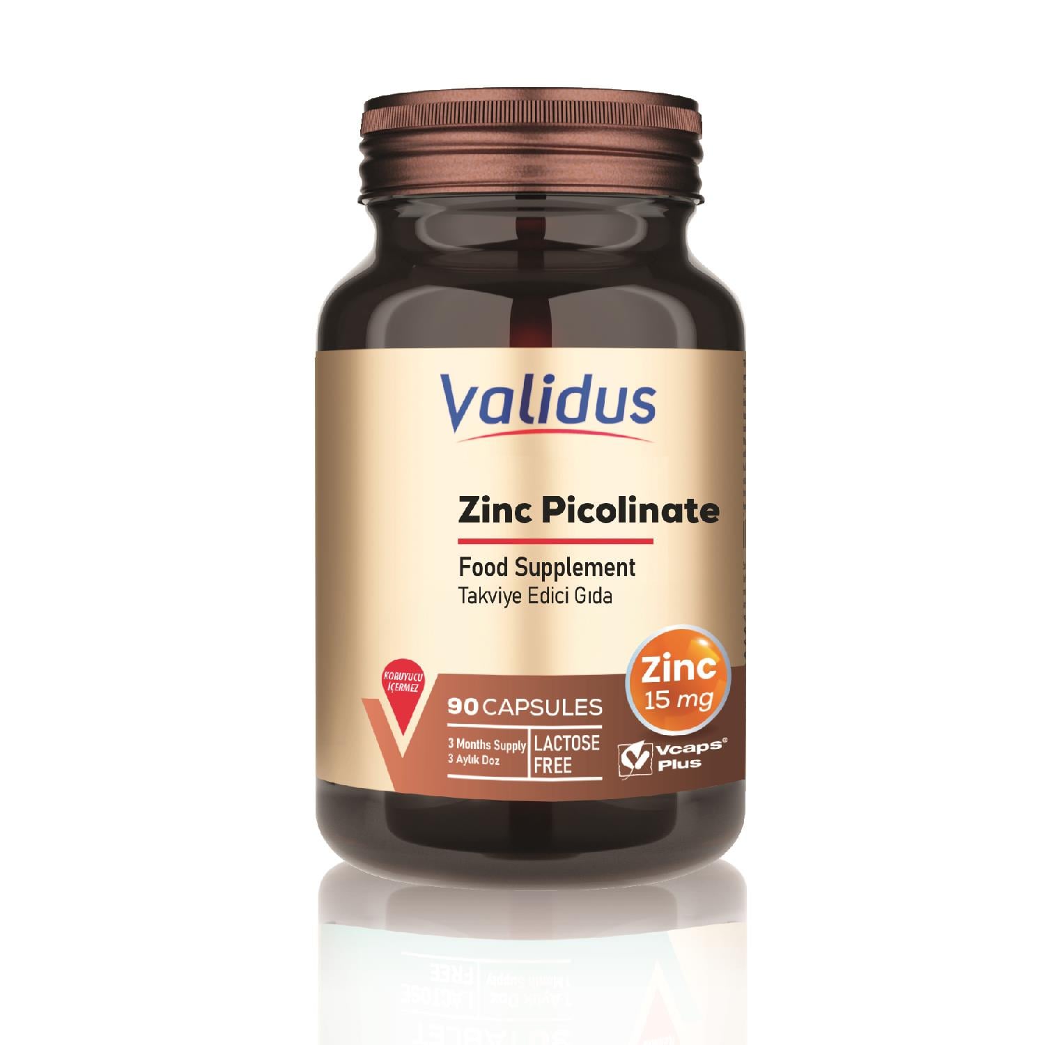 Validus Çinko Pikolinat İçeren Kapsül Takviye Edici Gıda