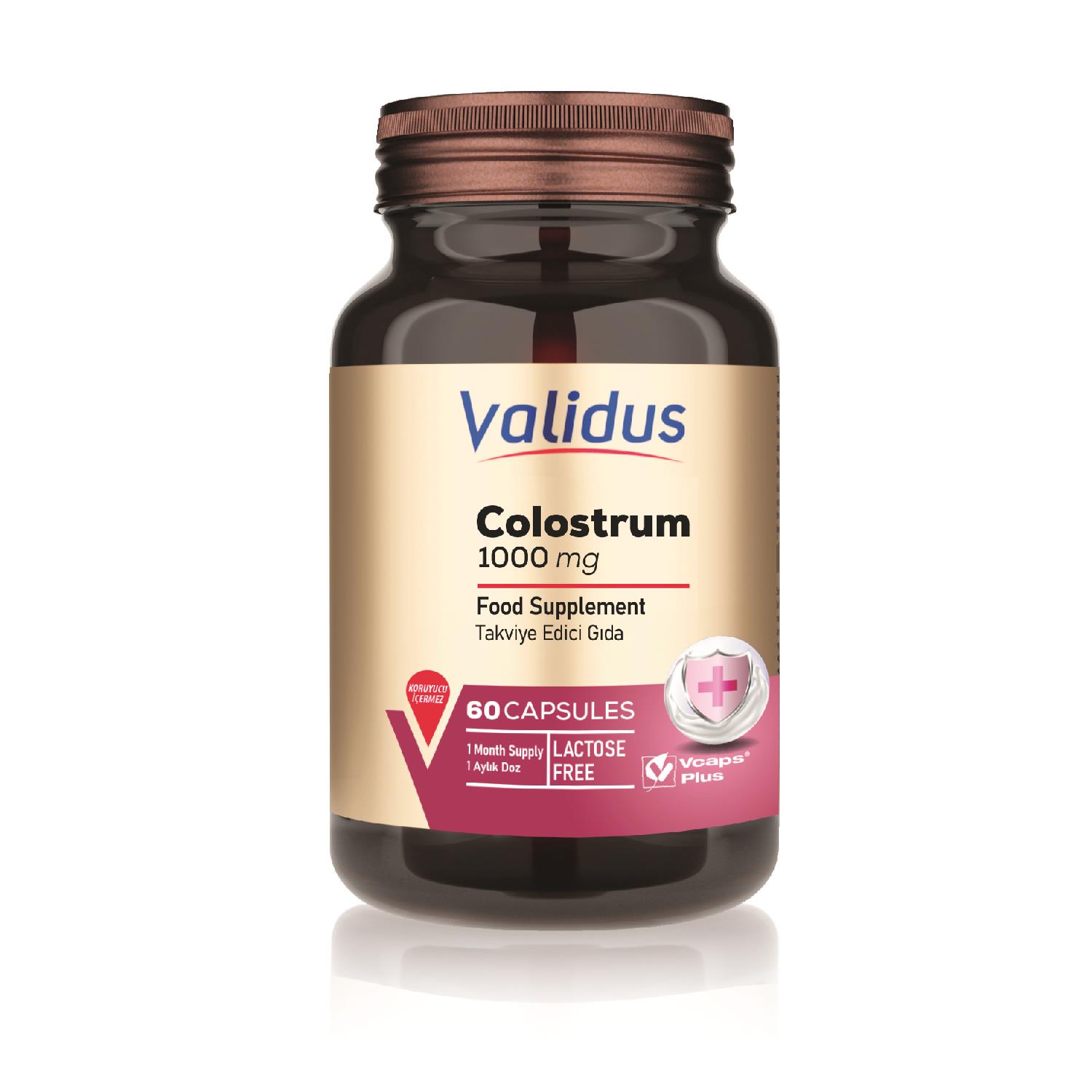 Validus Colostrum 1000 mg 60 Capsules