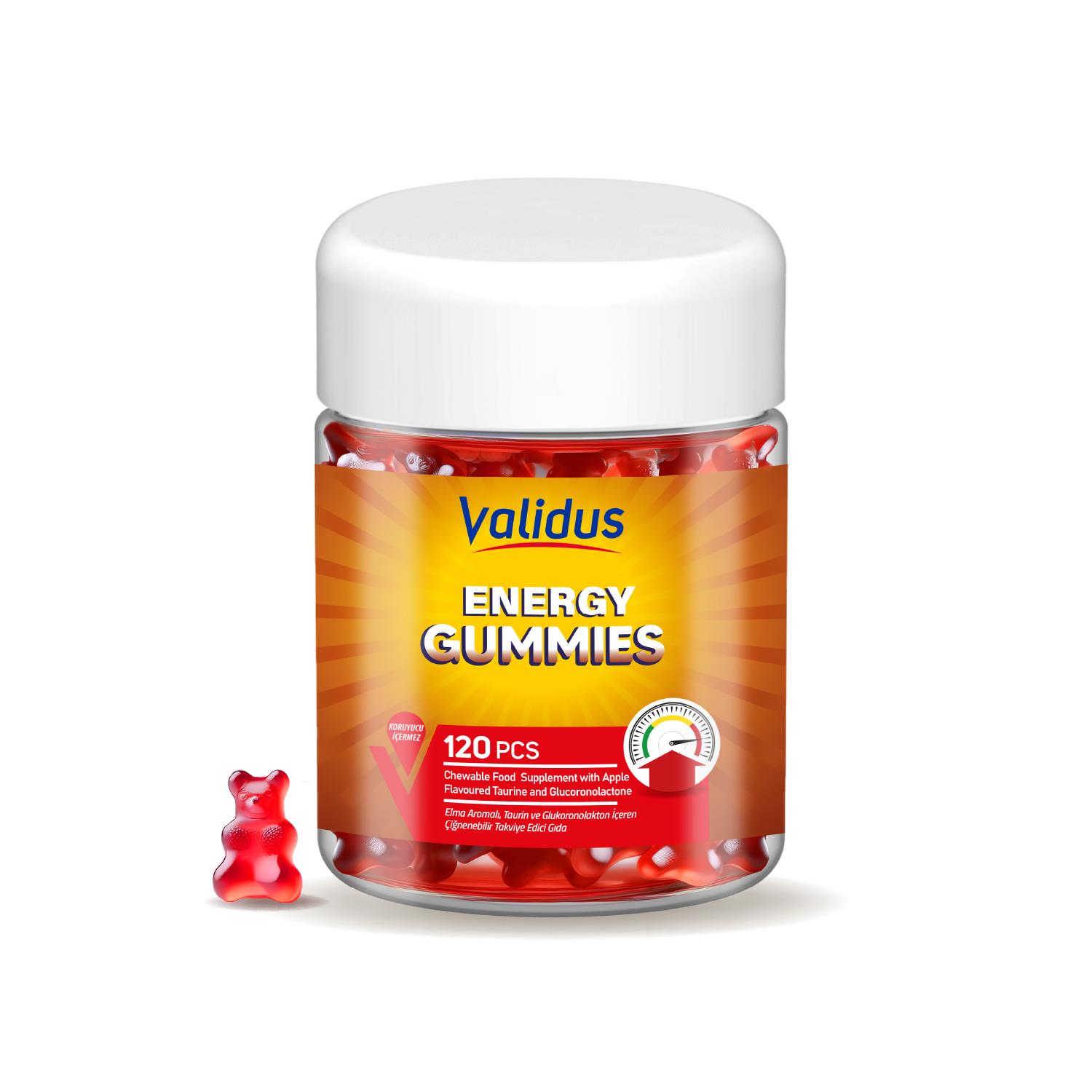 Validus Energy Taurine + Glucoronolactone 120 Gummy