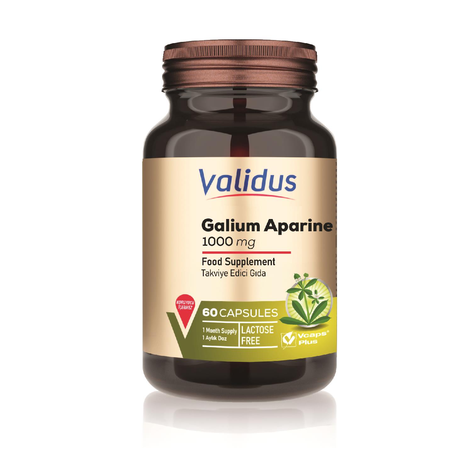 Validus Galium Aparine 1000 mg 60 Capsules