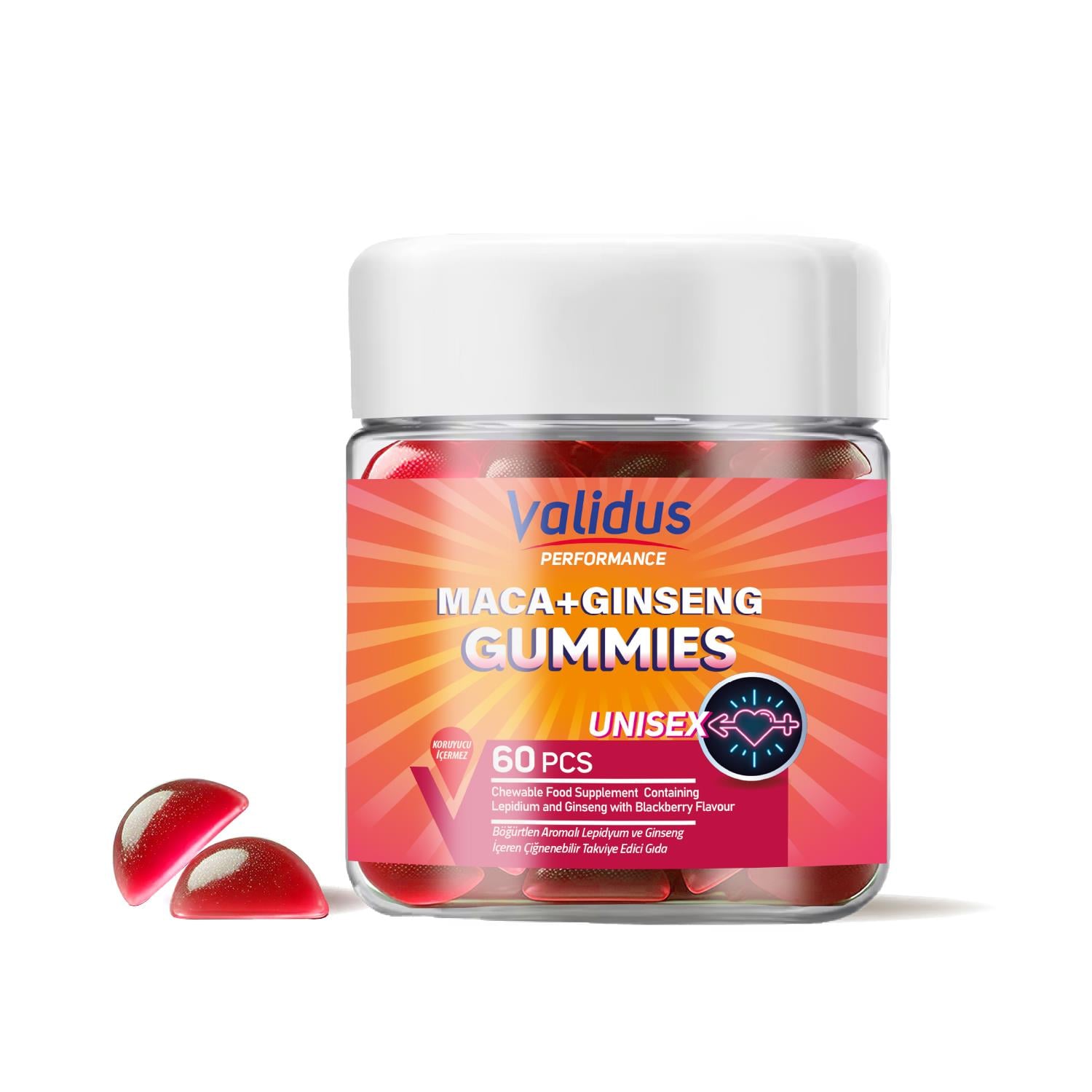 Validus Performance Maca + Ginseng 60 Gummies