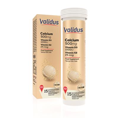 Osteo Calcium + Vitamin D3 + Vitamin K2 Efervesan Tablet