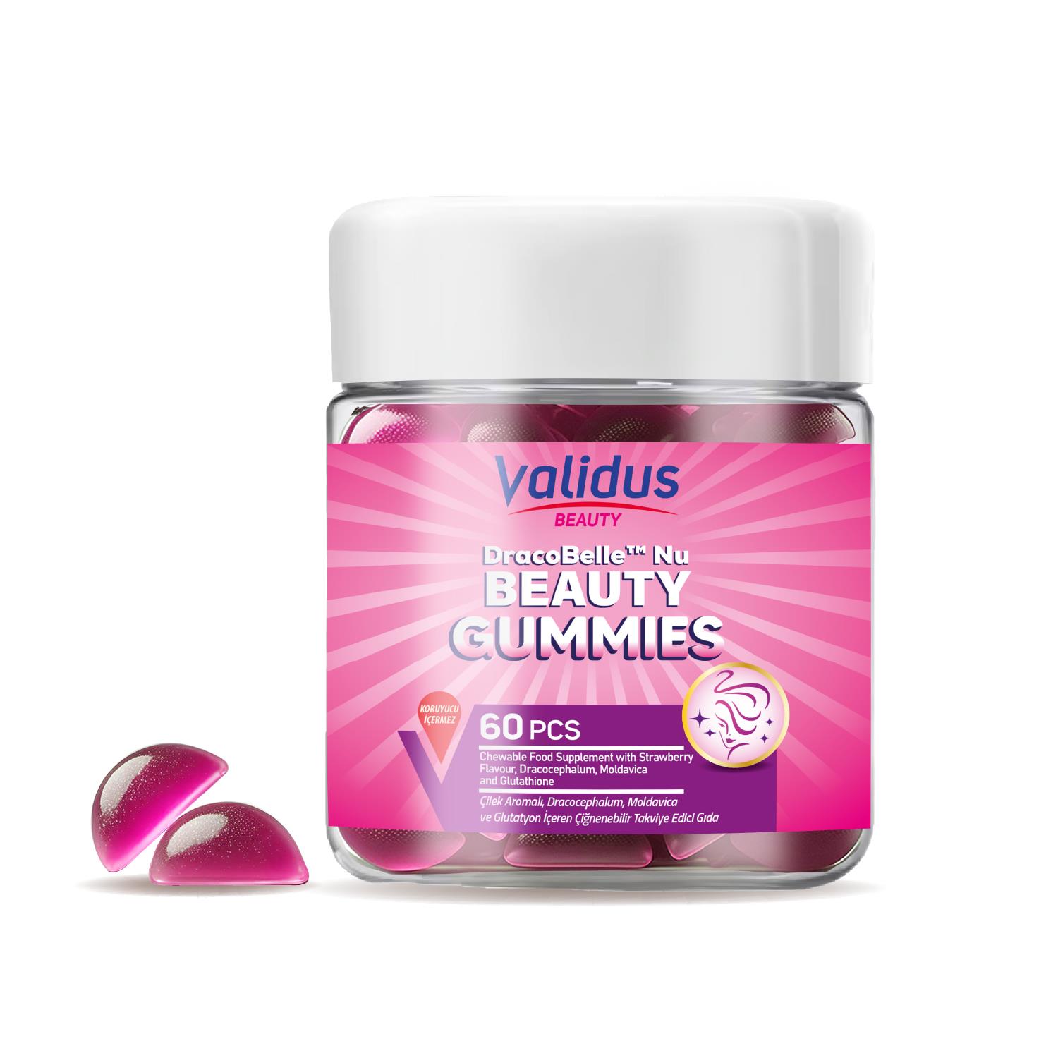 Validus Collagen Boost Dracobelle Nu Beauty 60 Gummies
